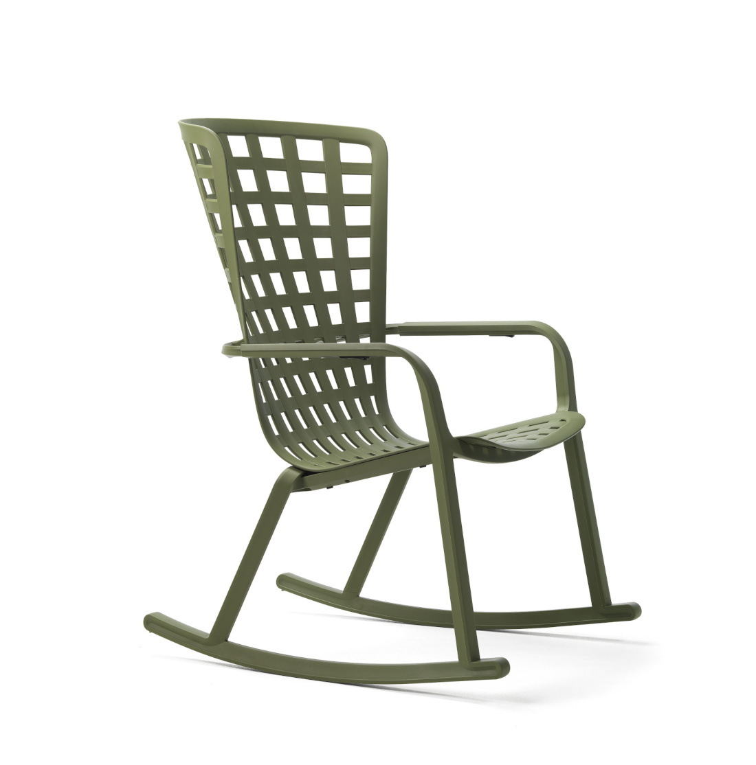 Nardi Folio Outdoor-Schaukelstuhl agave, wetterfest, leicht, langlebig, ergonomisch, modernes italienisches Design