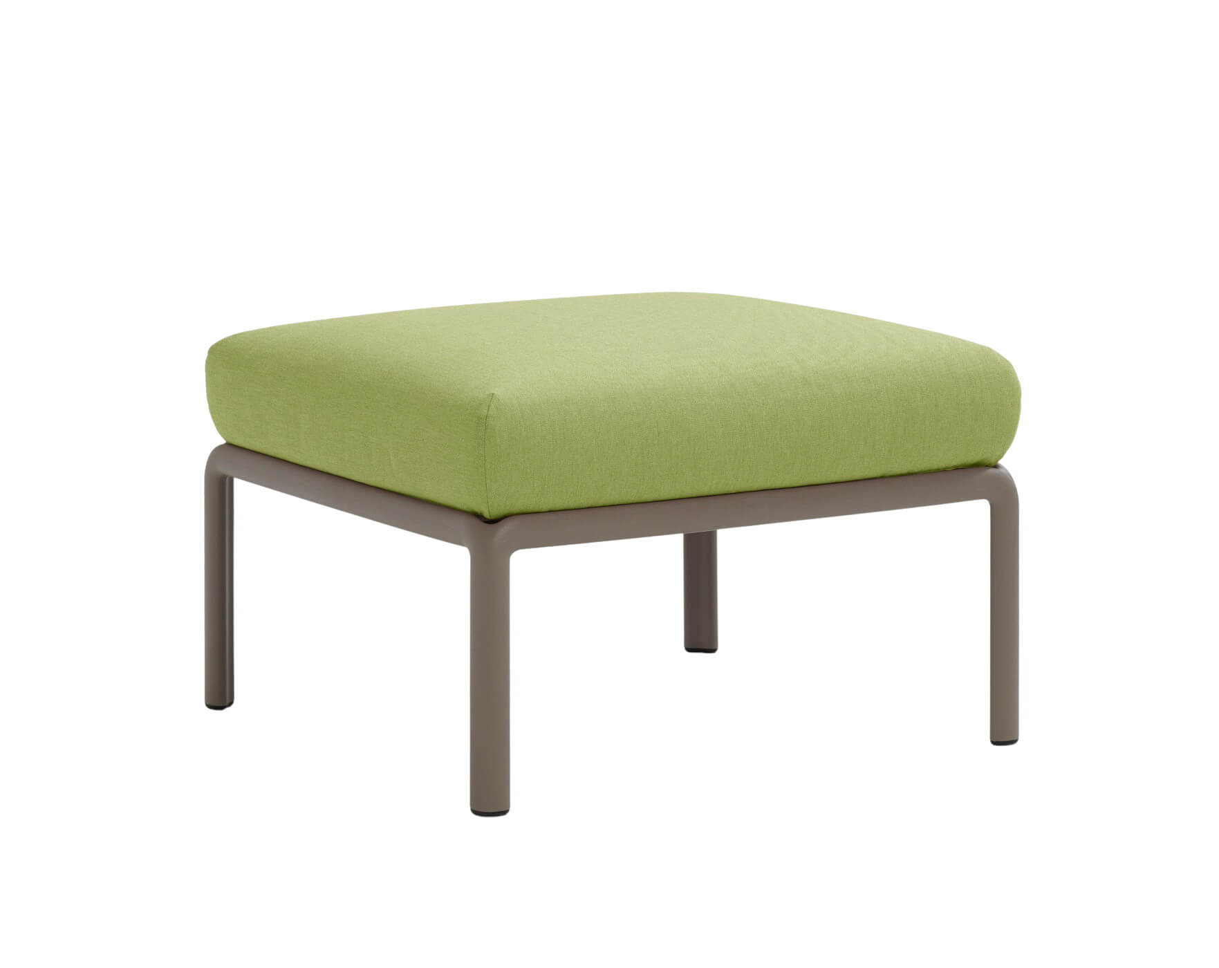 Nardi Komodo Pouf tortora/avocado Sunbrella, italienisches Outdoor-Design, wetterfest, langlebig, komfortabel