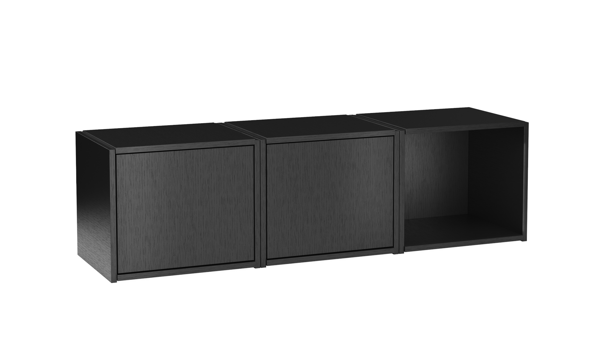 Bricks Regalsystem, variante 02, eiche schwarz Bricks Regalsystem, variante 02, eiche schwarz