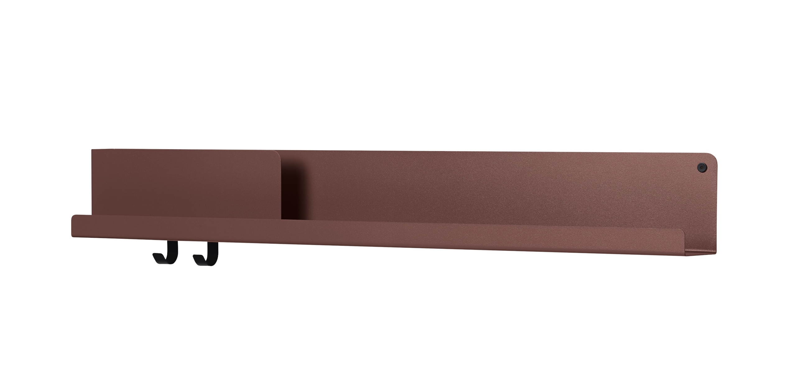 Folded Wandregal, 96 x 13 cm, schwarz