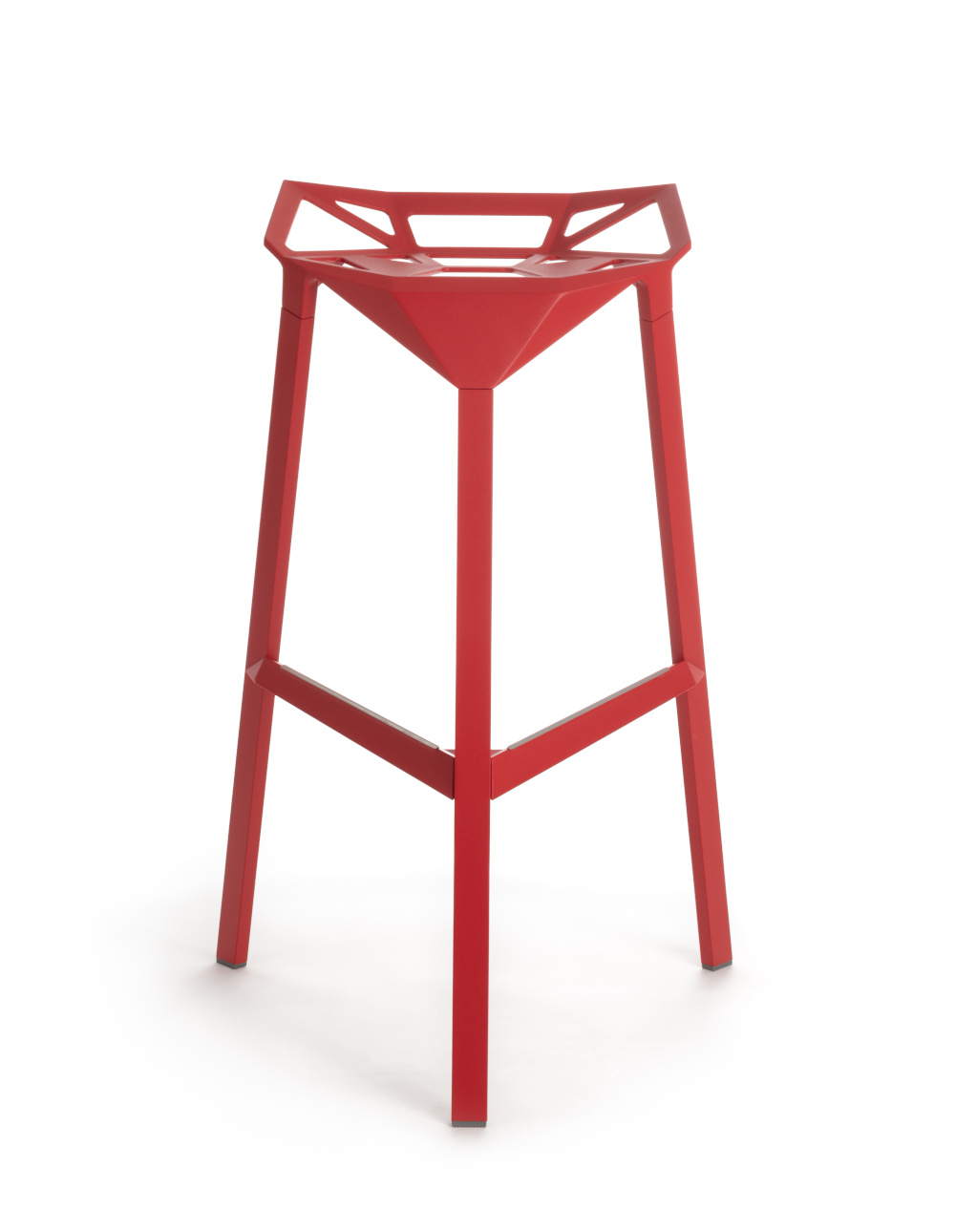 Magis Stool One Barhocker rot – Design-Barhocker 77 cm Magis Stool One Barhocker rot, 77 cm, italienisches Design, leicht, stapelbar, modernes langlebiges Design