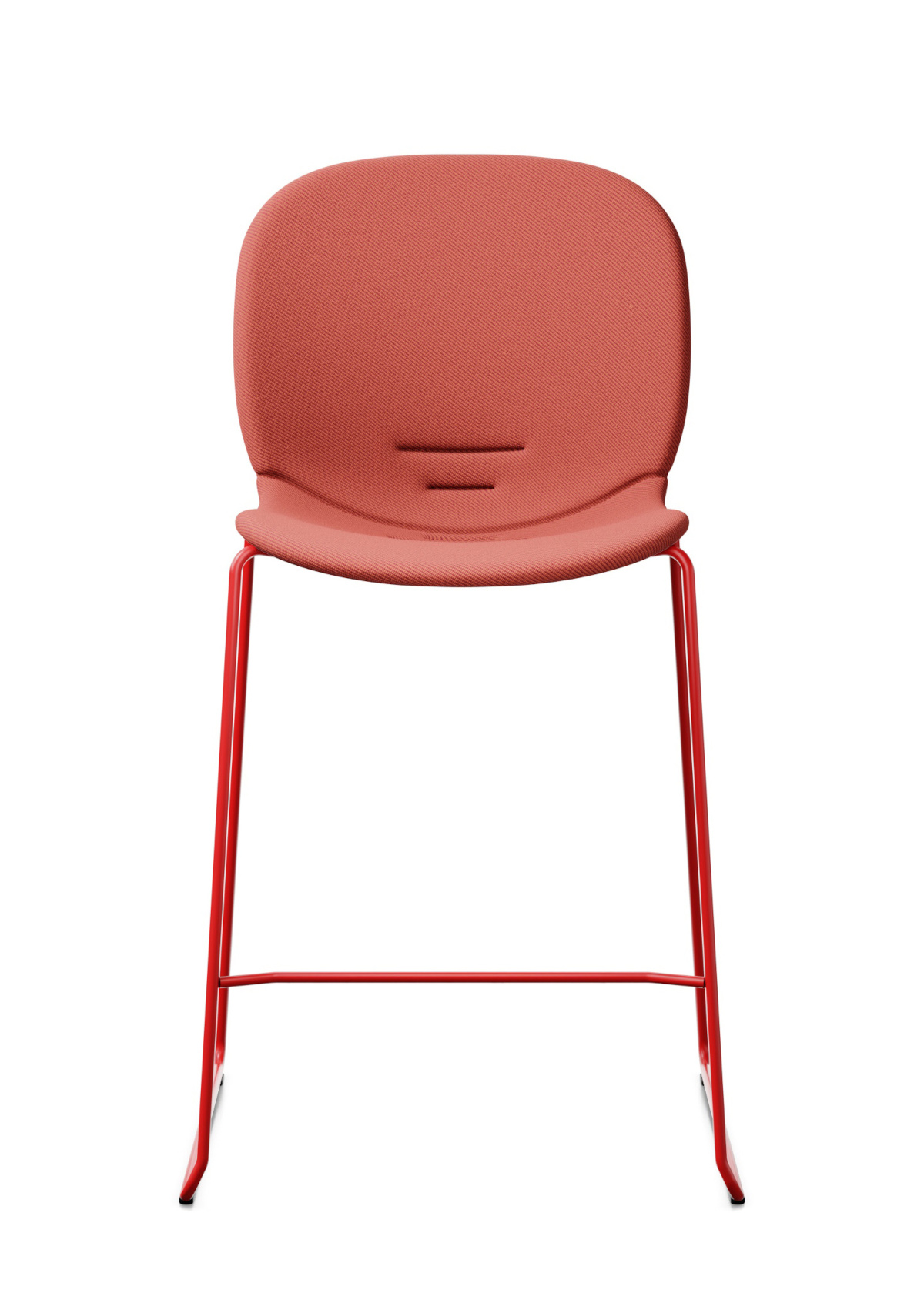 Noor Up 6090F Barhocker, Kufengestell, Kunststoffschale, Vollständig gepolstert