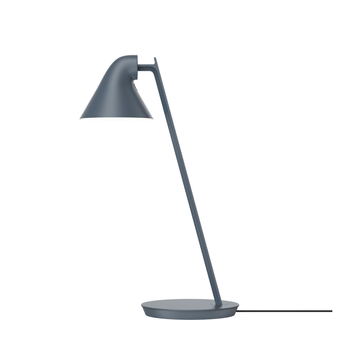 Louis Poulsen NJP Mini Tischleuchte petrol blau, dimmbar, modernes Design, LED-Lampe, hochwertige Verarbeitung