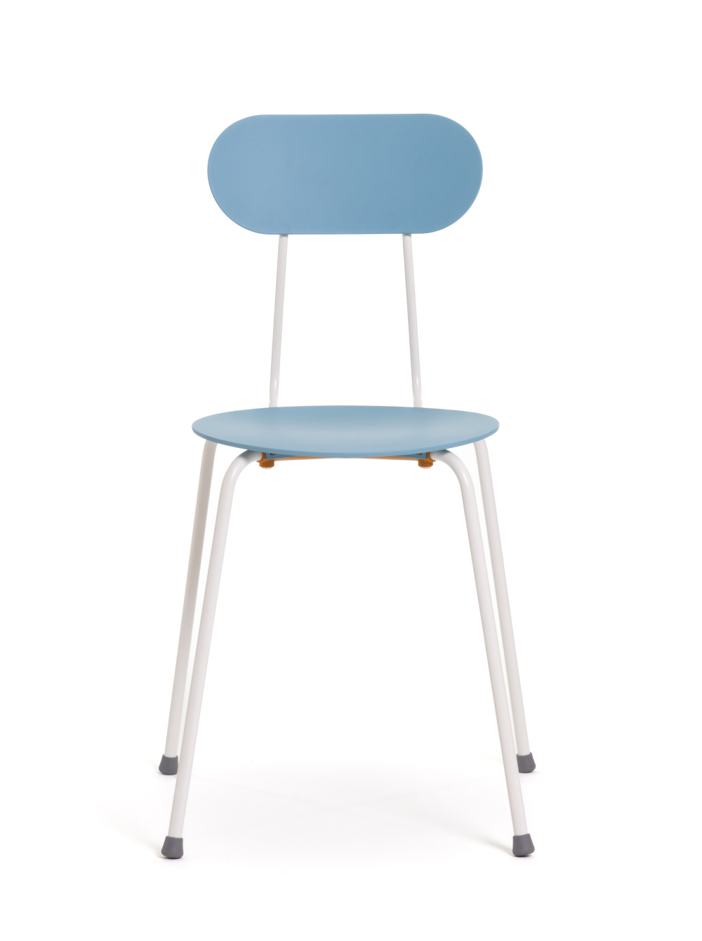 Magis Mariolina Stuhl weiß/hellblau, moderner Design-Stuhl, leicht, stapelbar, komfortabel, italienisches Design