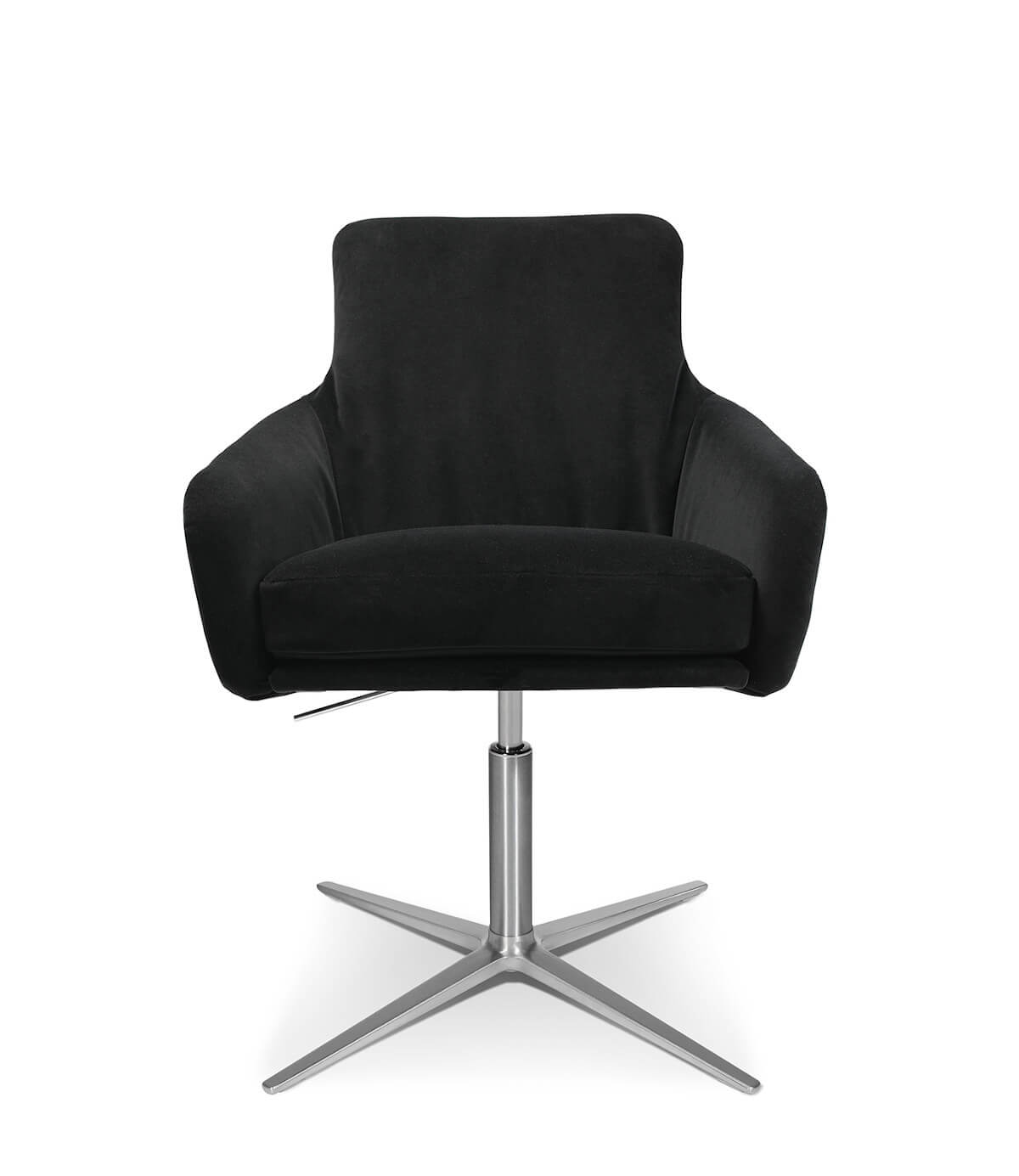 Design-Sessel Wagner W-Cube 1CLF mit 4-Strahl-Gestell, ergonomisch, höhenverstellbar, ideal für Büro und Empfang