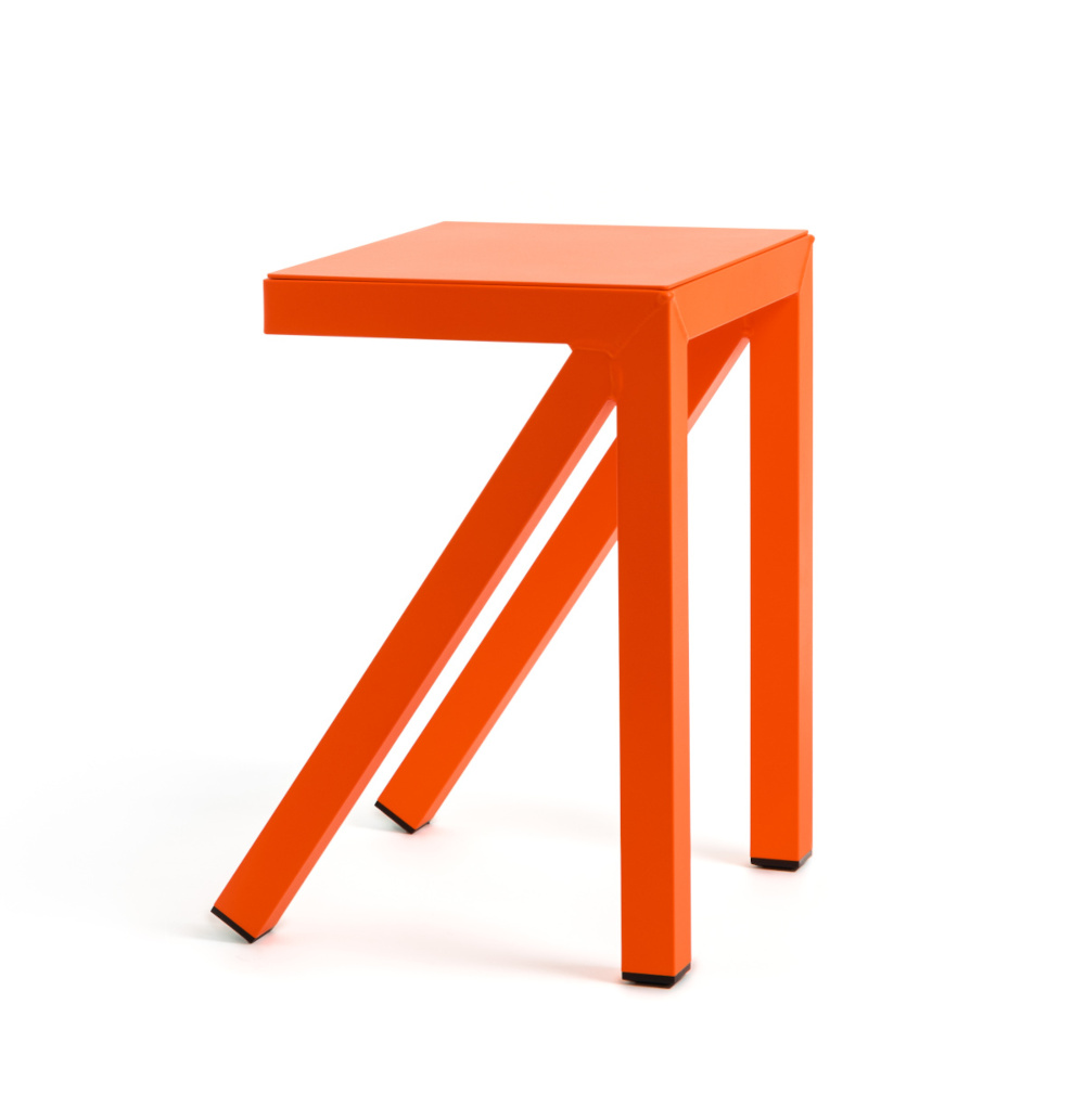 Magis Bureaurama Hocker orange – fester Design-Hocker Magis Bureaurama Hocker orange, fester Sitzhocker, modernes ergonomisches Design aus Italien