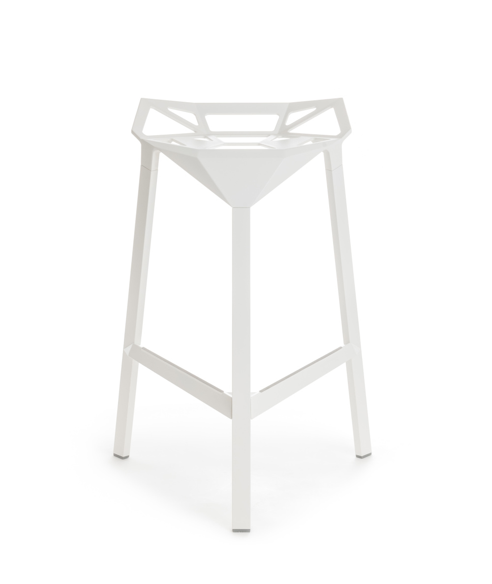 Magis Stool One Barhocker 67 cm – weißer Design-Barstuhl Magis Stool One Barhocker 67 cm, weiß, italienisches Design, moderner Barstuhl, langlebig, komfortabel