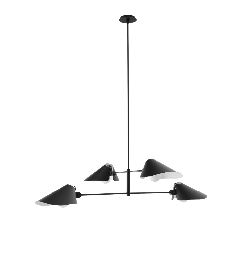 &Tradition Bonnet SC93 Kronleuchte, schwarz, skandinavisches Design – elegant über Esstisch oder Wohnzimmer