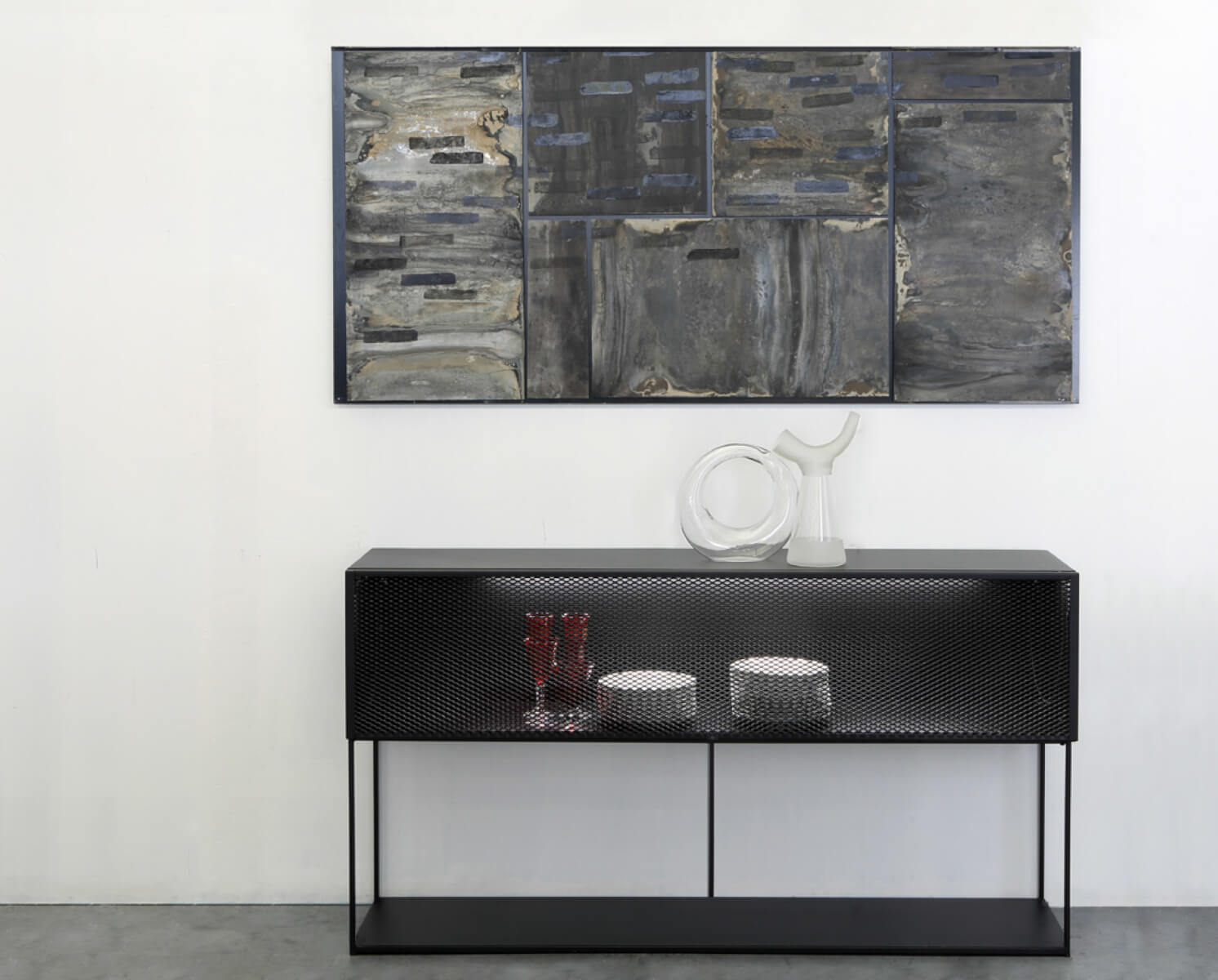 Tristano Sideboard, 150 x H 82 cm, grau