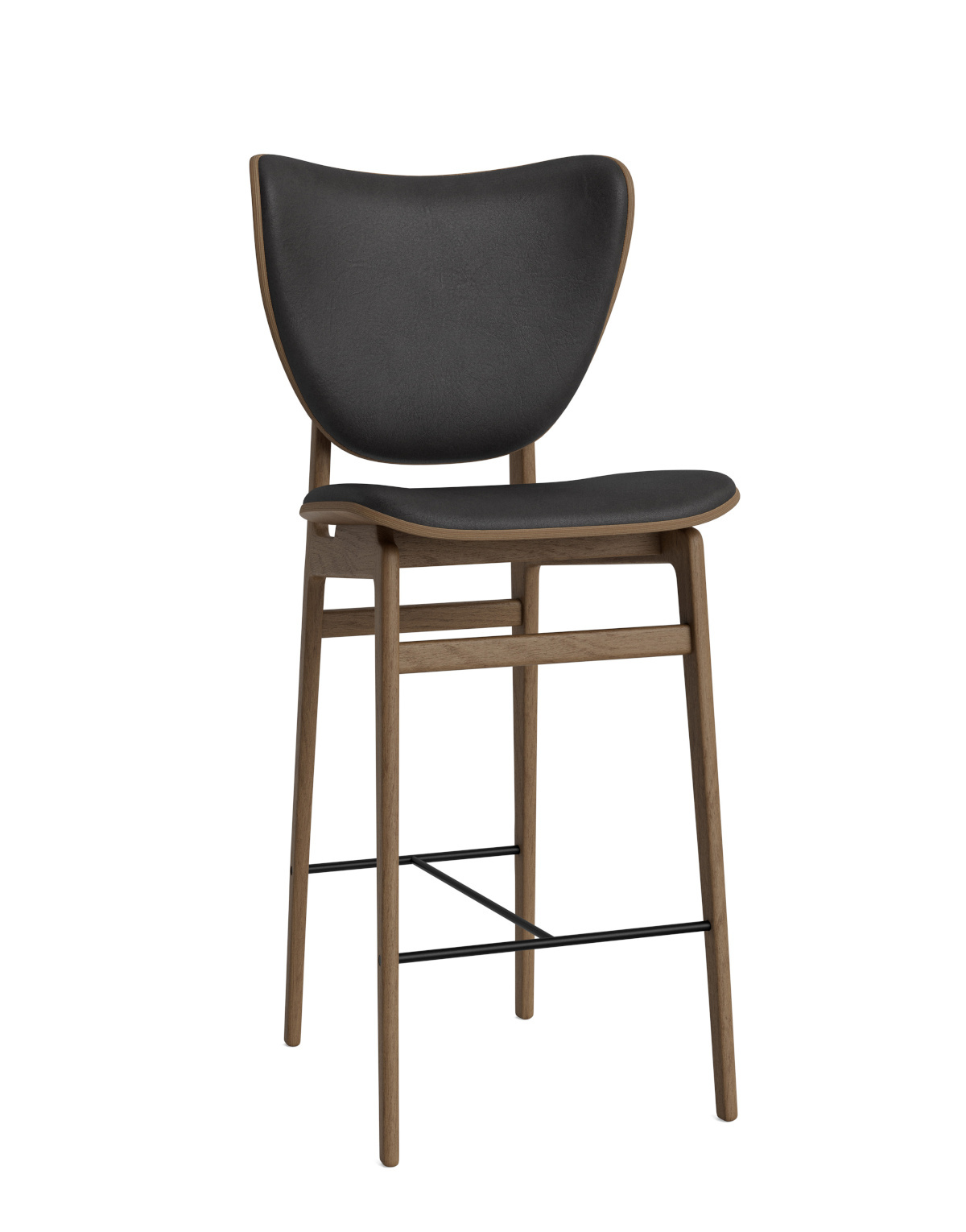 Elephant Barhocker, höhe 65 cm, eiche hell geräuchert / dunes anthrazit 21003