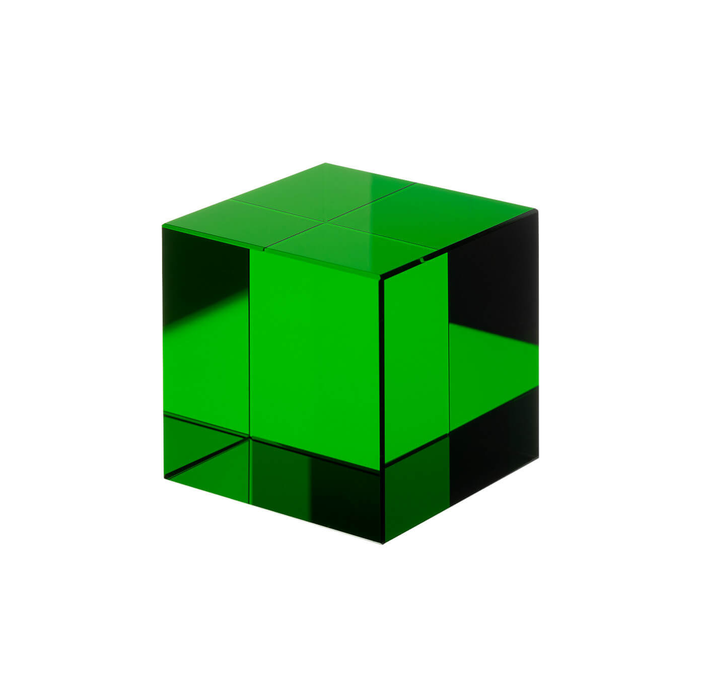 Grüner Ersatzglaswürfel für Tecnolumen Cubelight Leuchten aus massivem Echtglas passend für alle Cubelight Modelle