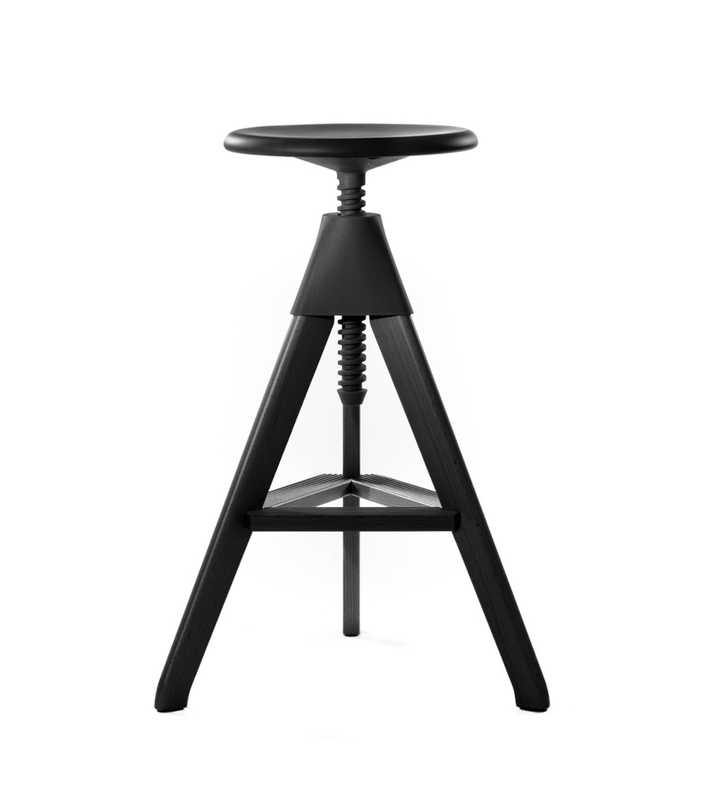 Magis Tom The Wild Bunch Barhocker schwarz, italienisches Design, stabil, modernes Barstuhl-Design, langlebig