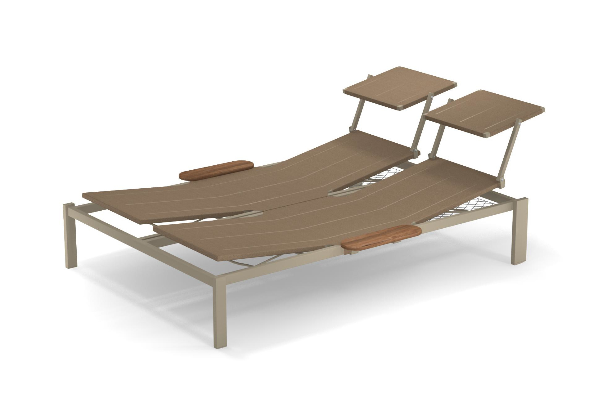 Shine Daybed, taupe / haselnuss