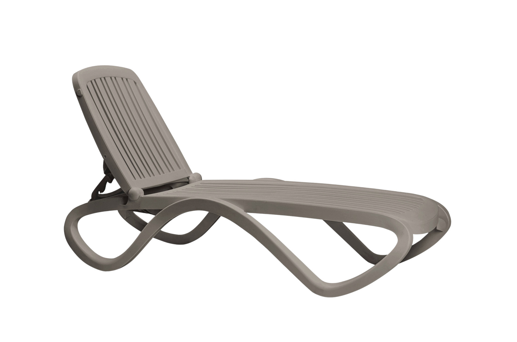 Nardi Tropico Gartenliege tortora, ergonomisch, verstellbar, wetterfest, stapelbar, italienisches Outdoor-Design