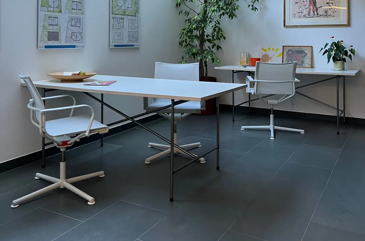 Detailansicht Wagner d1 Office Stuhl im Büro der Franz Hanika Baugesellschaft