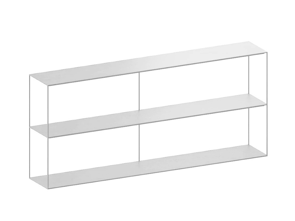 Slim Irony Sideboard, 124 x H 82 cm, weiß