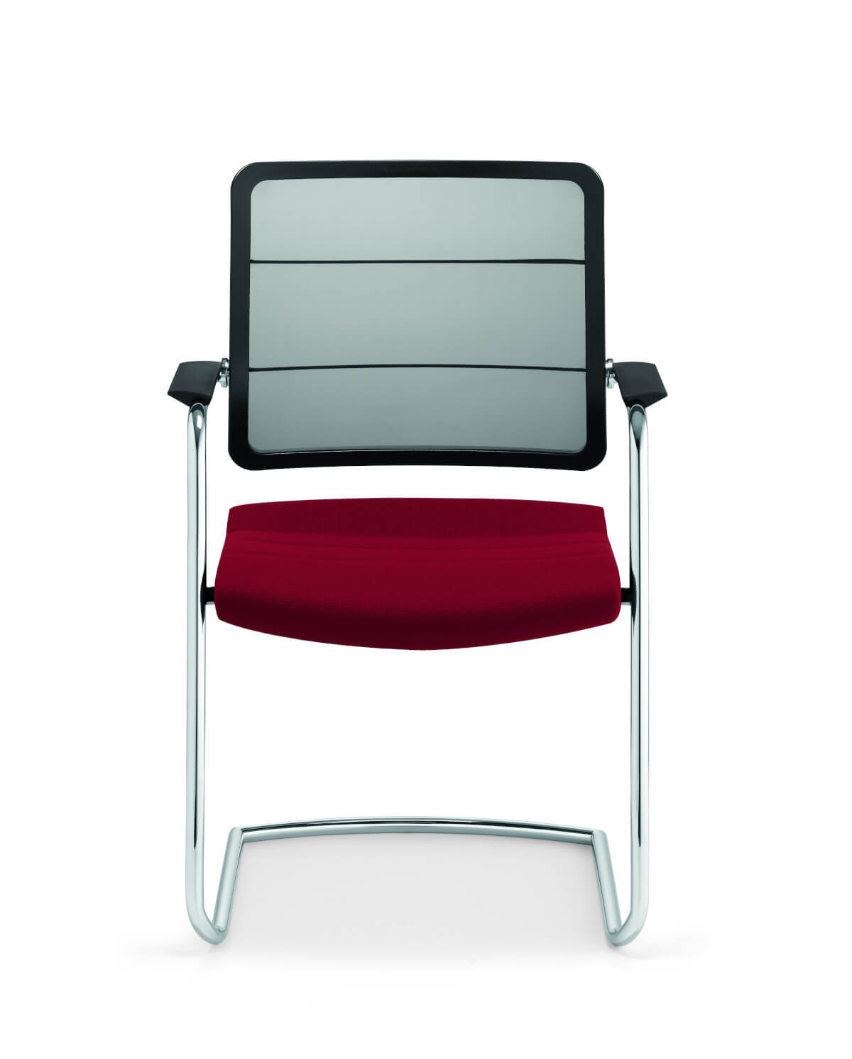 Ergonomischer Interstuhl AirPad 5C35 Besucher- oder Konferenzstuhl mit flexibler Netzlehne und hohem Sitzkomfort