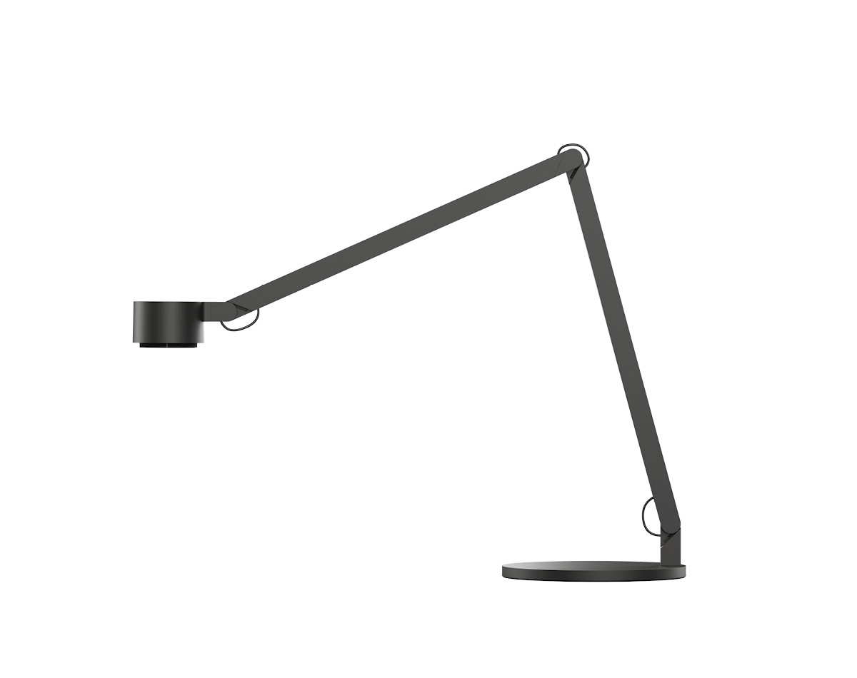 w227 Winkel alu b Tischleuchte, jet black
