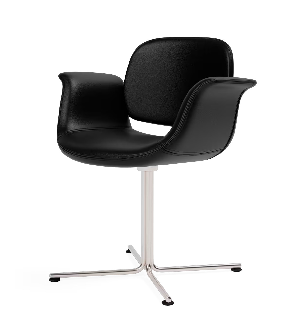 Flamingo Chair, leder max 98 schwarz