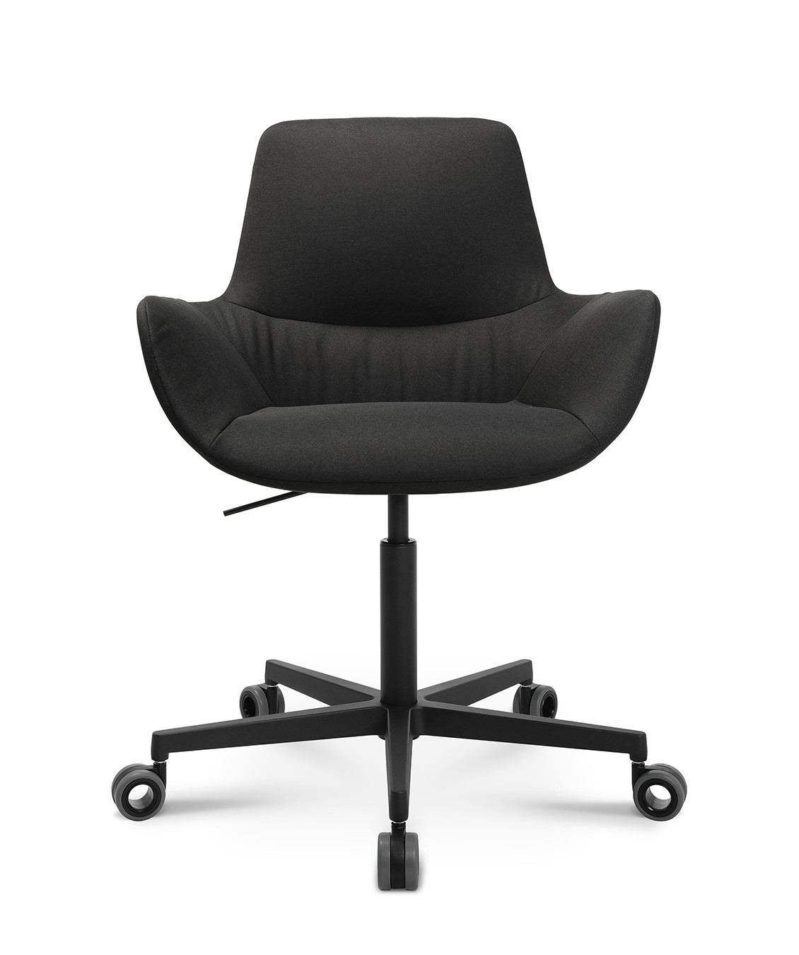 Wagner W-Club Sessel mit 5-Strahl-Gestell schwarz