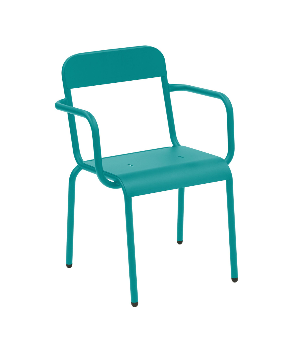 Rimini Armlehnstuhl, türkisblau