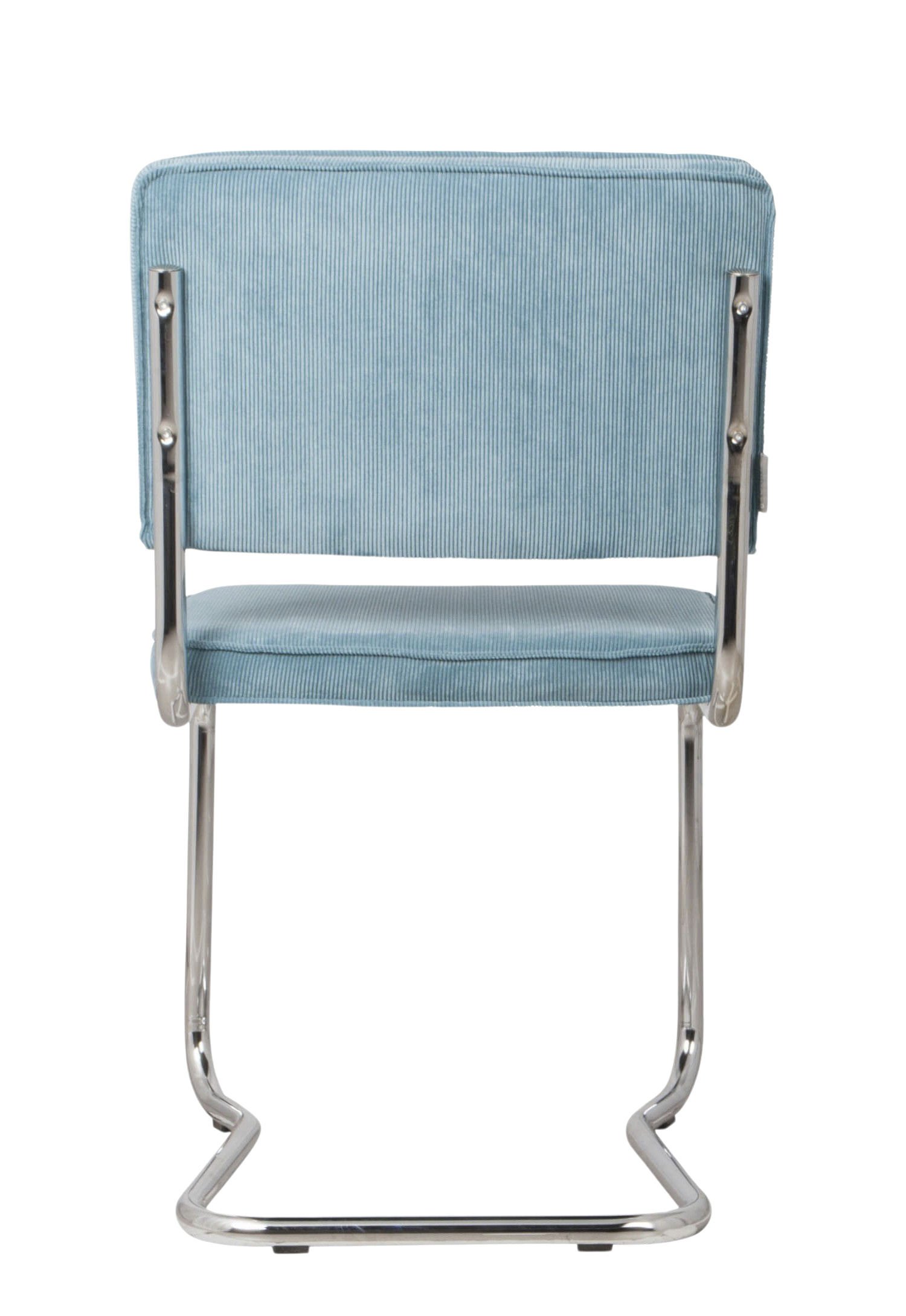 Zuiver Ridge Kink Rib Stuhl in Blau – elegantes Design mit raffinierten Rillen für moderne Esszimmer und Büros
