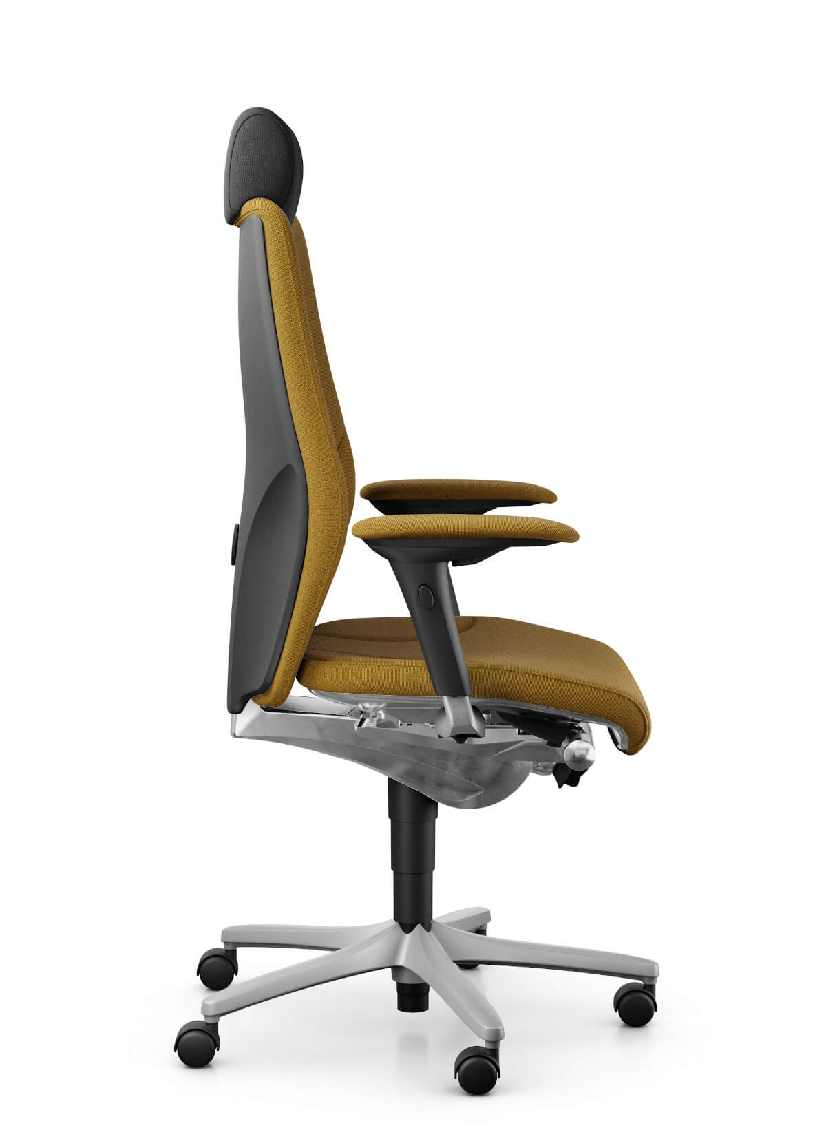 Giroflex 64-9778 Premium Bürostuhl mit Kopfstütze und Armlehnen, moderner Chefsessel für professionelle Arbeitsplätze