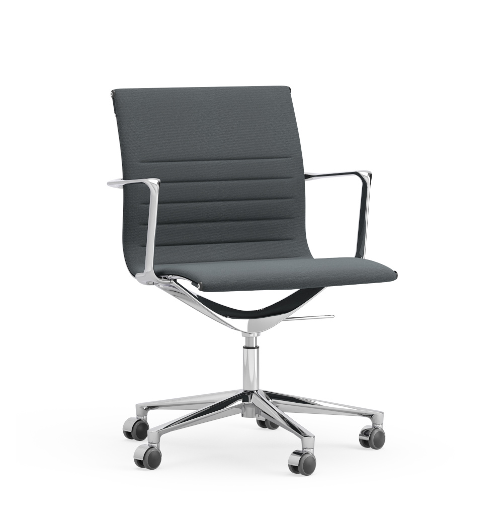 Una Chair Low Back, 5 star base Bürodrehstuhl