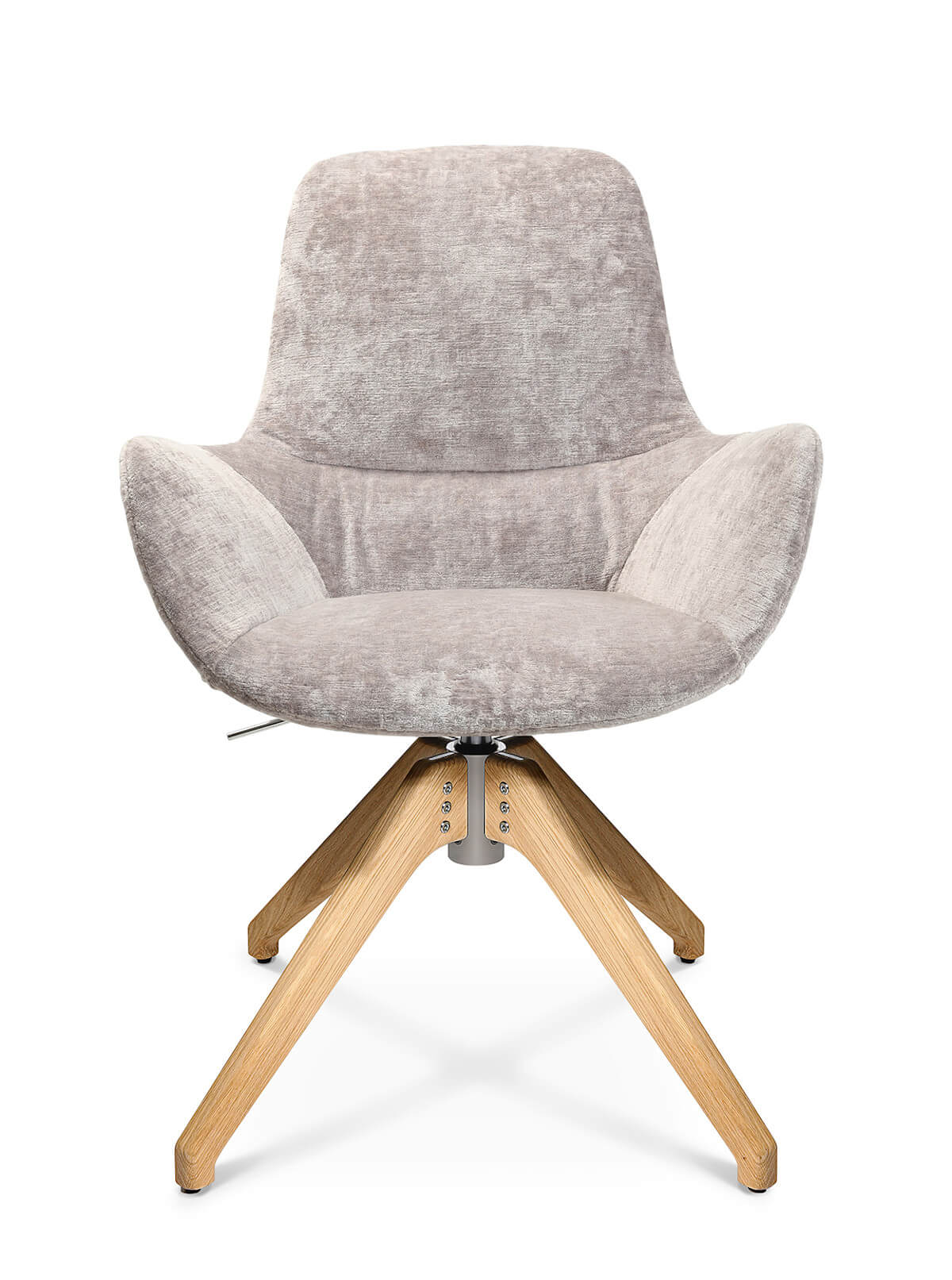 Höhenverstellbarer Wagner W-Club Compact Sessel mit Holzgestell, ergonomischer Sitzkomfort für Arbeitszimmer und Lounge