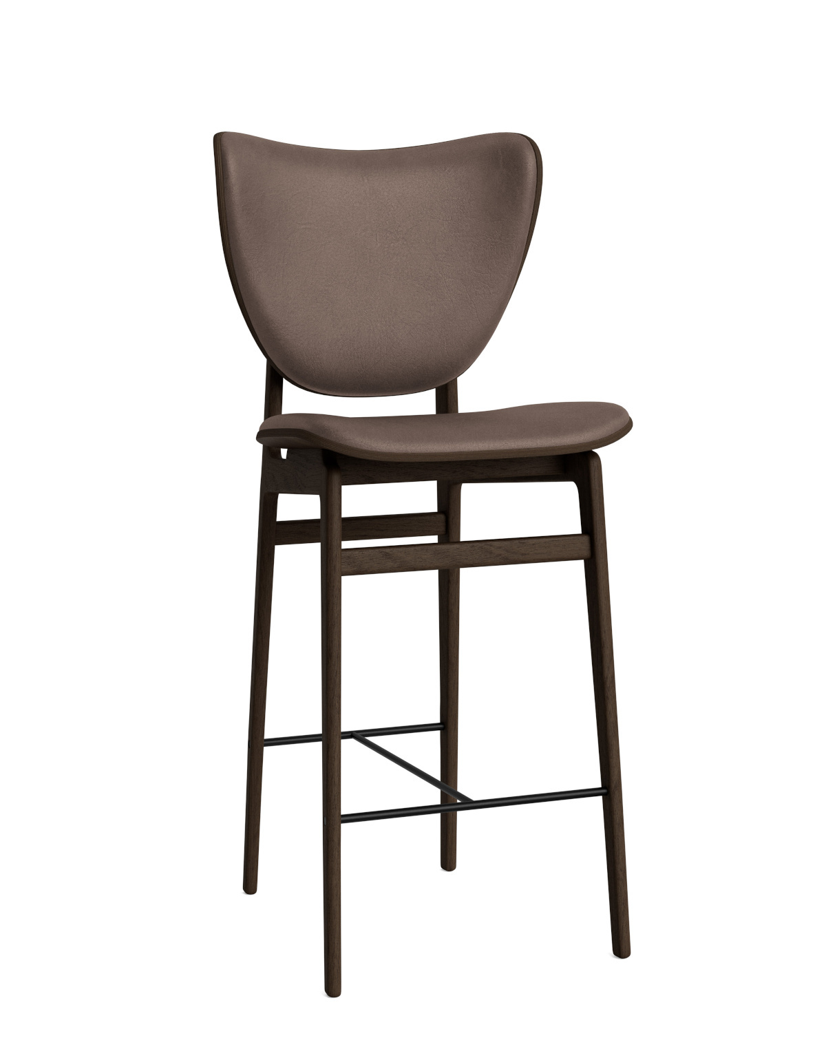 Elephant Barhocker, höhe 65 cm, eiche geräuchert