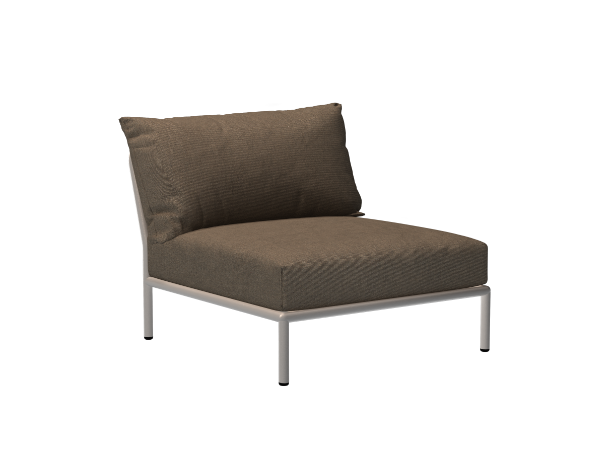 Level 2 Loungesessel, muted white / ash