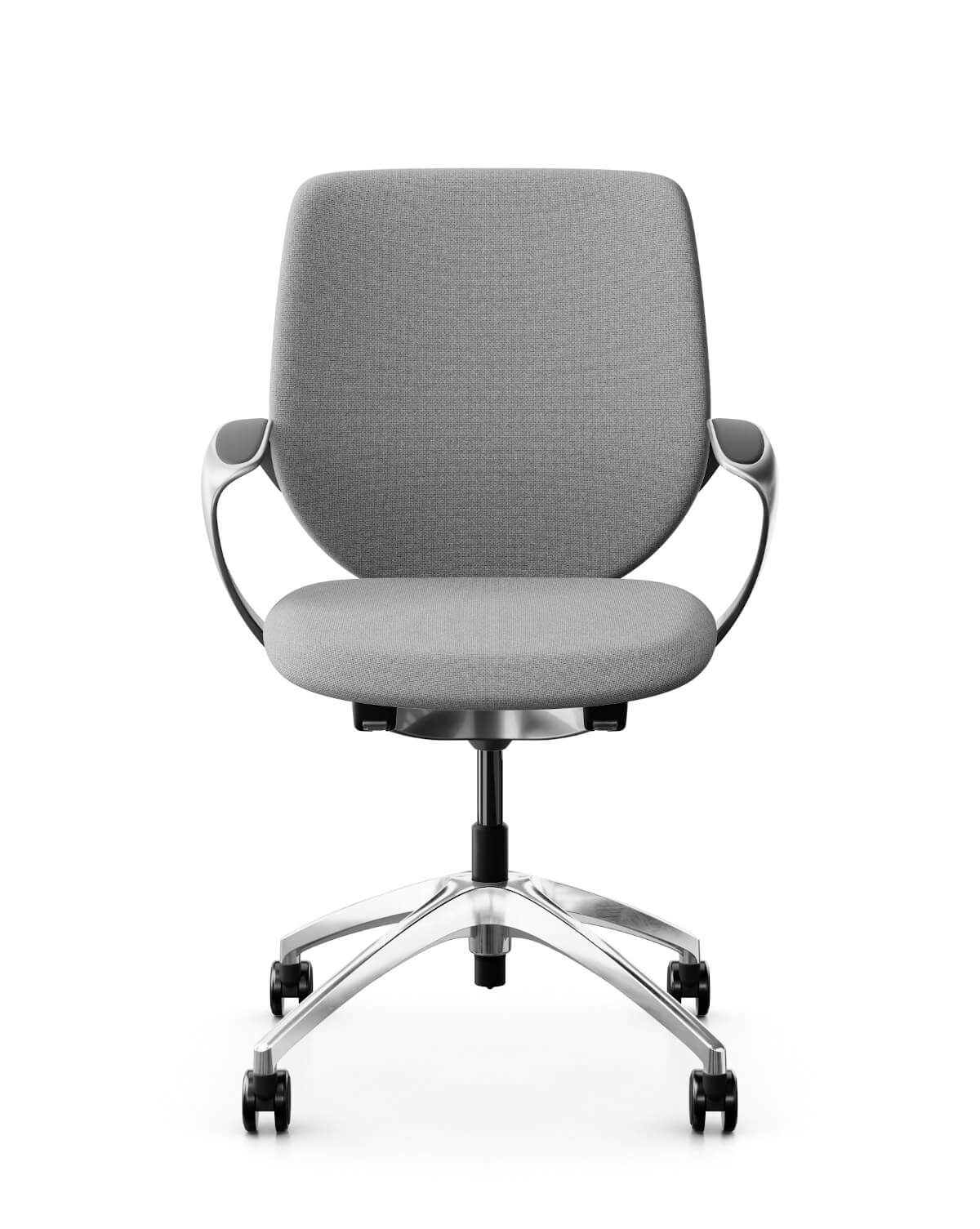 Giroflex 313-4539 Bürostuhl mit Polsterrücken, ergonomischer Drehstuhl für komfortables Arbeiten im Büro