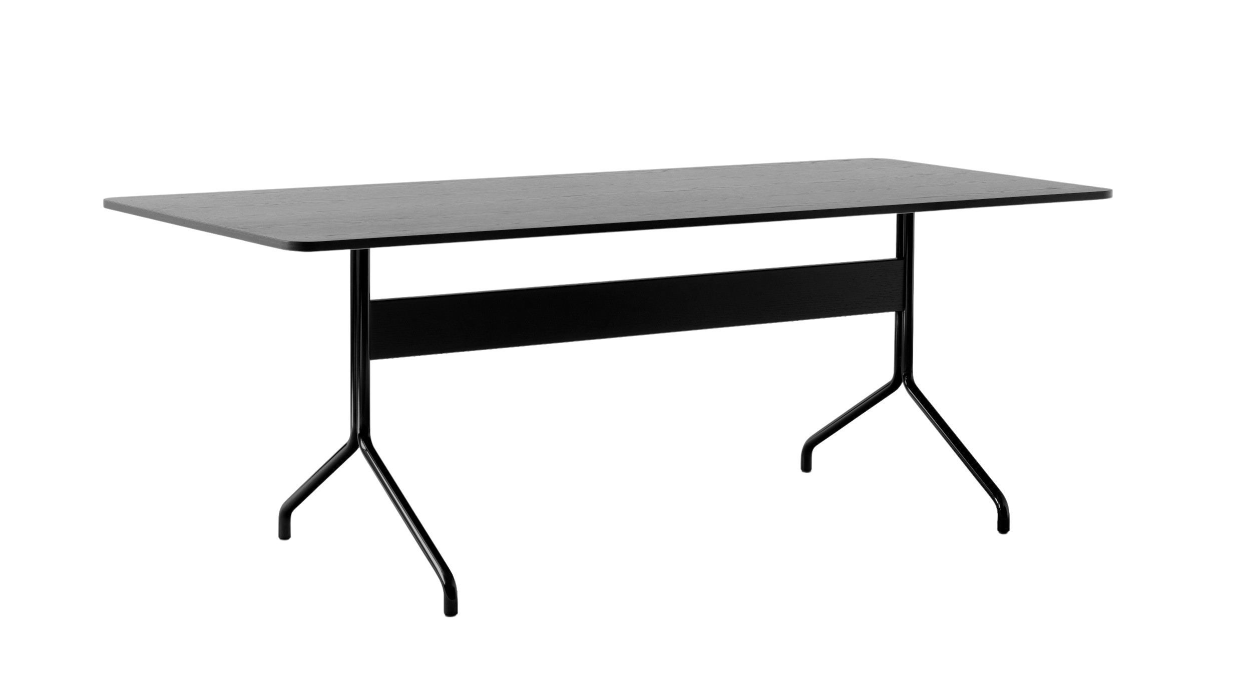 Pavilion AV19 Esstisch, 200 x 90 cm, schwarz / eiche schwarz lackiert Pavilion AV19 Esstisch, 200 x 90 cm, schwarz / eiche schwarz lackiert