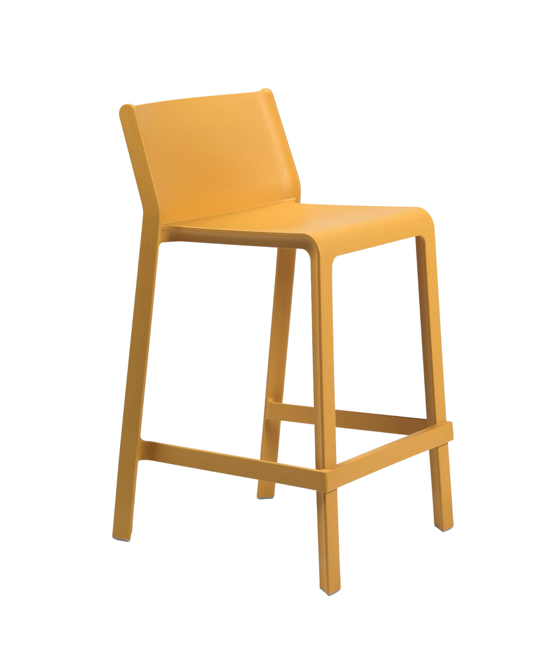 Nardi Trill Barhocker 65 cm, senape, italienisches Design, wetterfest, langlebig, moderner Outdoor-Stuhl