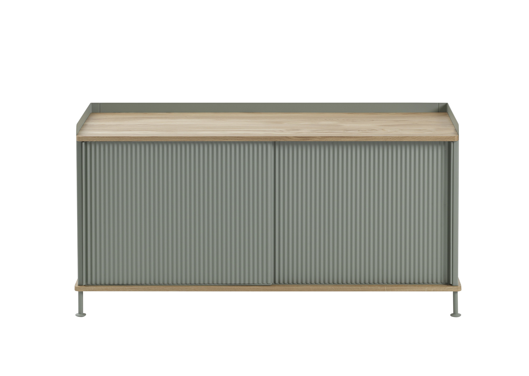 Enfold Sideboard, 124 x 63 cm, eiche lackiert / dusty green