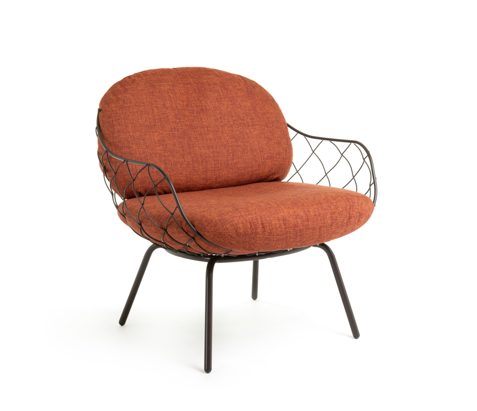 Magis Piña Outdoor Sessel, marrone/orange, wetterfest, komfortabel, modernes italienisches Design, langlebig