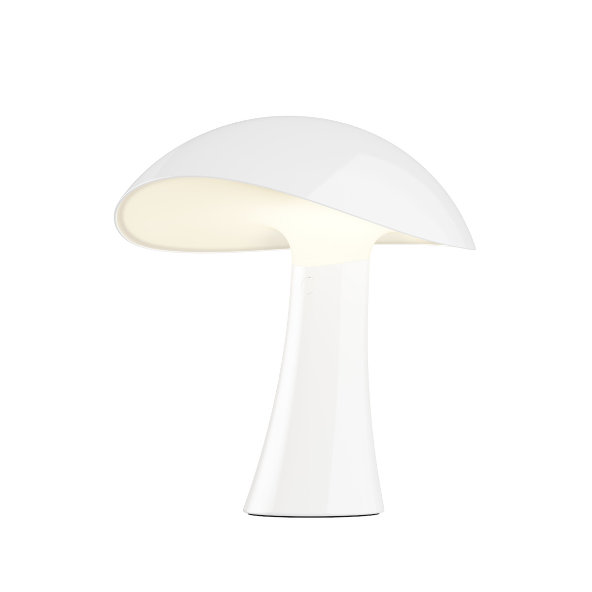 Kabellose Rumee 220 LED-Tischleuchte von Louis Poulsen in Cloud White, tragbar, dimmbar, elegantes nordisches Design