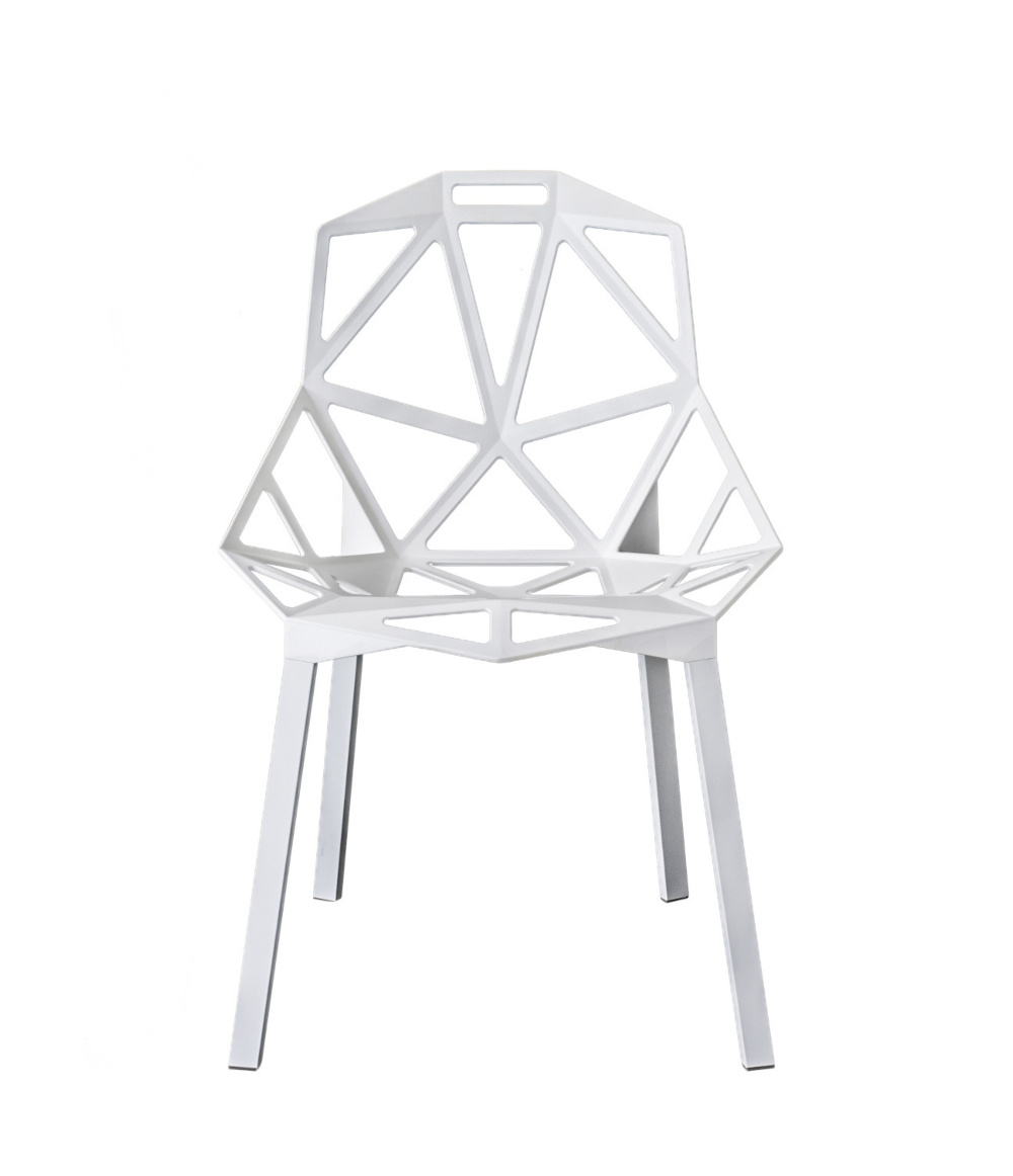 Magis Chair One Stapelstuhl weiß, leichter Designstuhl, stapelbar, modern, langlebig, italienisches Design