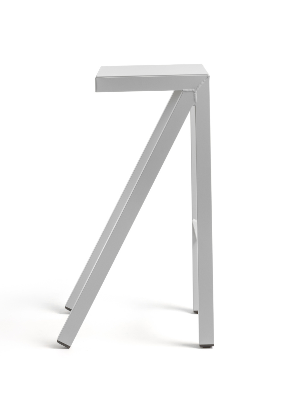 Magis Bureaurama Barhocker 74 cm, grau, ergonomischer italienischer Barhocker, modernes Design