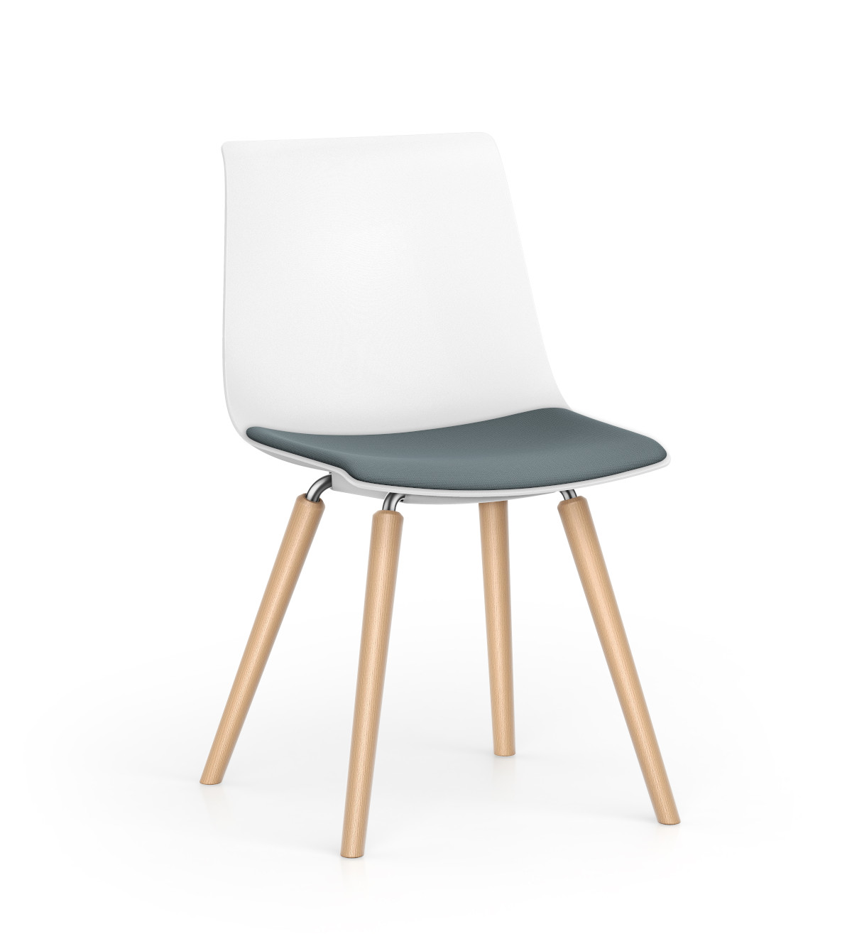 Moderner Besucherstuhl Interstuhl SHUFFLEis1 SU162, ergonomisch, stapelbar, vielseitig nutzbar im Büro, Konferenz oder Empfang