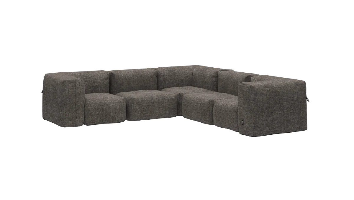 Soft Ecksofa 5-Sitzer, kirra noir