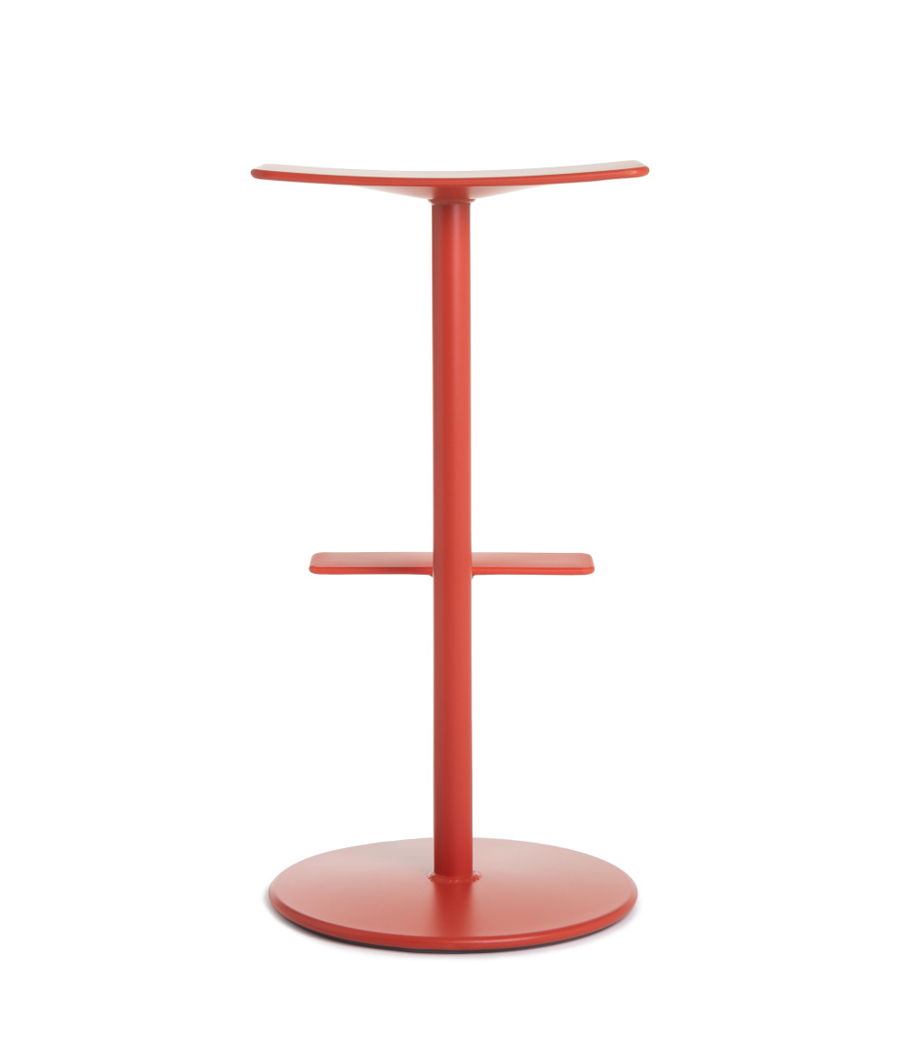 Magis Sequoia Barhocker, 76 cm, coral red, eleganter italienischer Hocker, langlebig, modernes Design