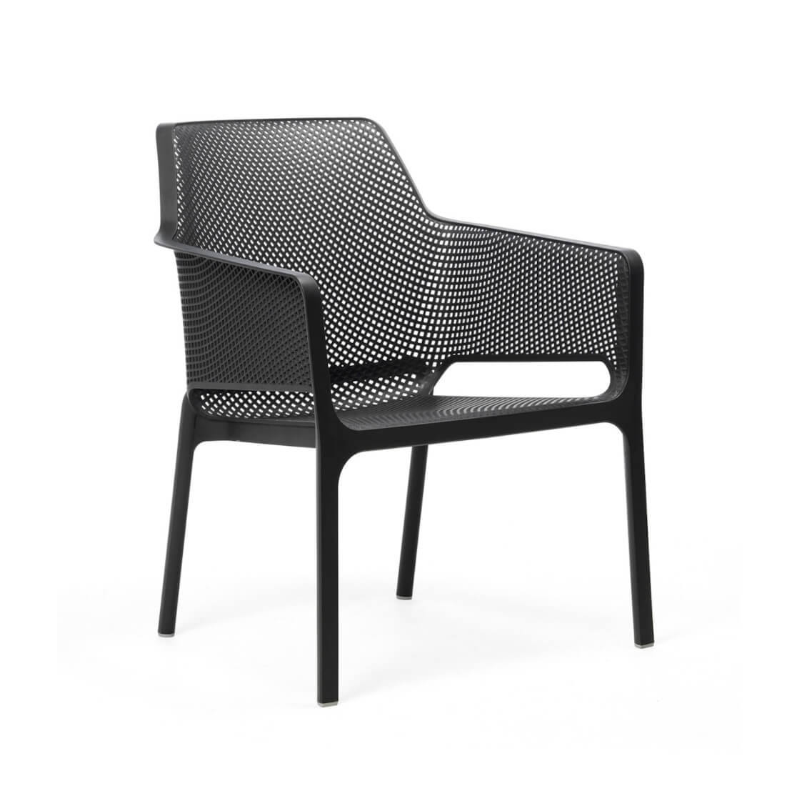 Nardi Net Relax Armlehnstuhl anthrazit – moderner Outdoor-Stuhl Nardi Net Relax Armlehnstuhl anthrazit, Outdoor-Stuhl, wetterfest, langlebig, leicht, modernes italienisches Design