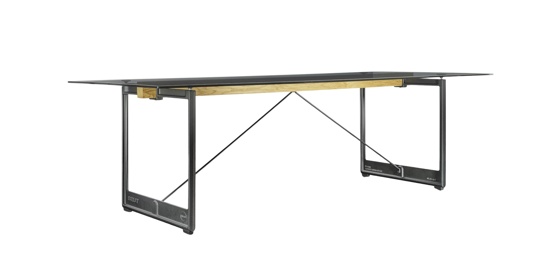 Magis Brut Tisch, moderner Esstisch aus Italien, robustes Design, rechteckig, langlebig, hochwertig verarbeitet