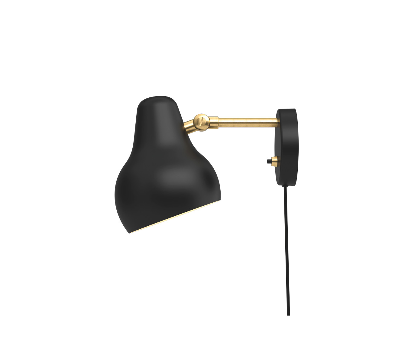 Louis Poulsen VL 38 Wandleuchte schwarz, minimalistisches Design, hochwertige Verarbeitung, indirekte Beleuchtung