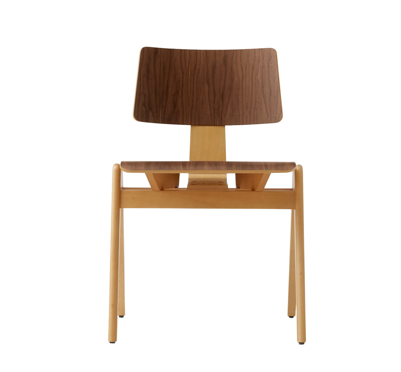 Daystak RD1 Stuhl, buche natur / walnuss