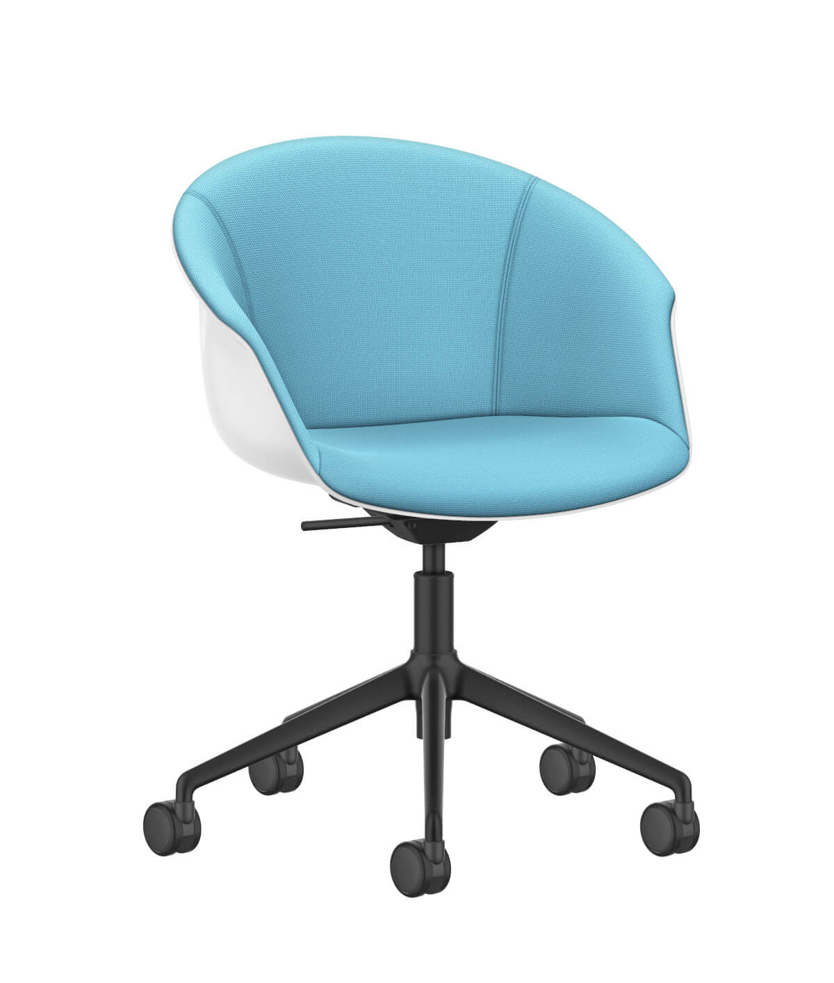 SHUFFLEis1 SU356 Clubsessel von Interstuhl, komfortabel gepolstert, drehbar, stilvoller Büro- und Loungesessel