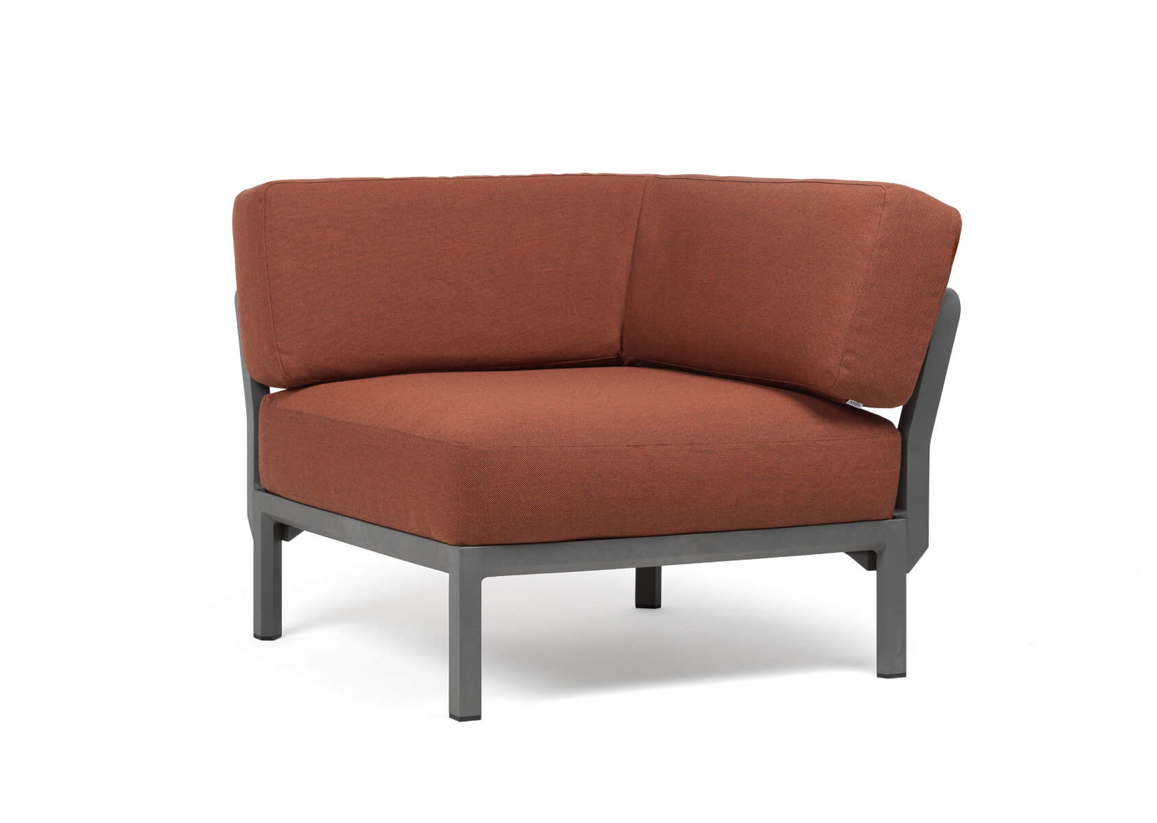 Nardi Maximo 5 Modulsofa Eckelement – wetterfestes Design-Sofa Nardi Maximo 5 Modulsofa Eckelement, basalto/cannella Sunbrella, wetterfest, langlebig, italienisches Design