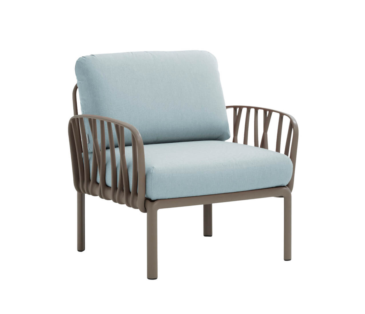 Nardi Komodo Poltrona Sessel, Outdoor-Sessel, wetterfest, langlebig, modernes italienisches Design, Sunbrella-Bezug