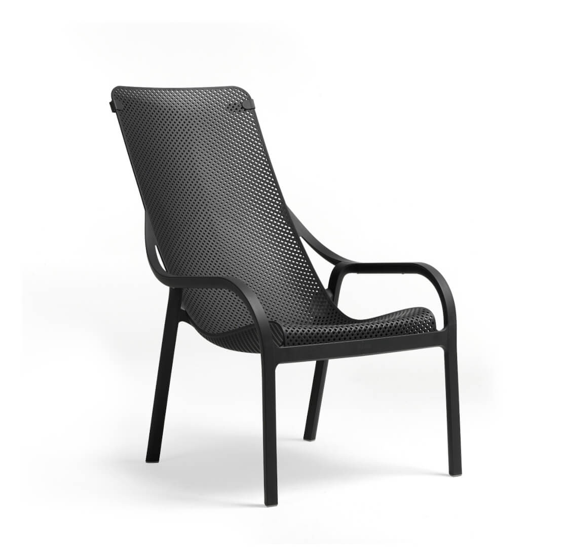 Nardi Net Loungesessel anthrazit – italienischer Outdoor-Designsessel Nardi Net Loungesessel anthrazit, italienisches Outdoor-Design, wetterfest, langlebig, komfortabel, modern